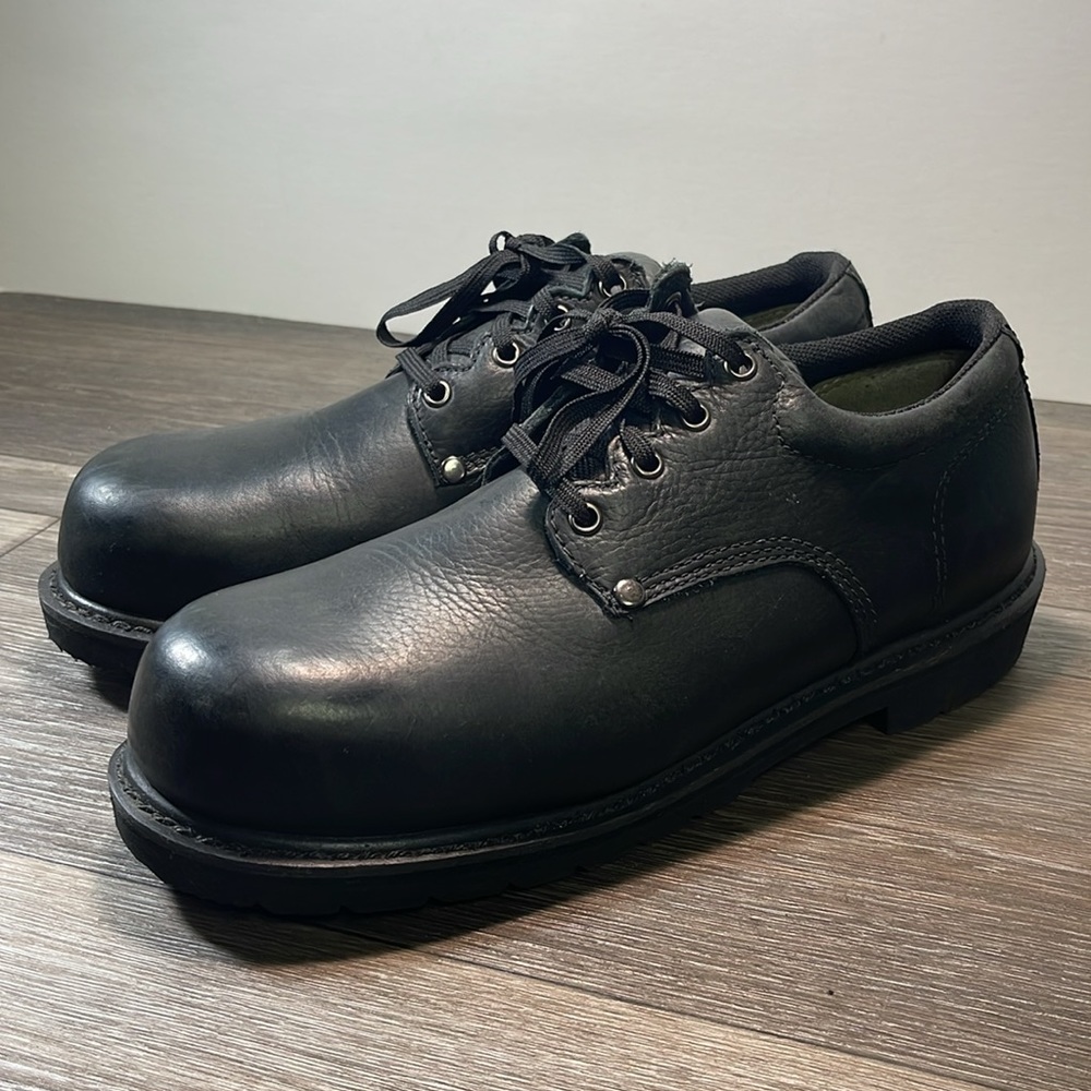 Lehigh mens safety work leather shoes  size 10.5 - Picture 3 of 9